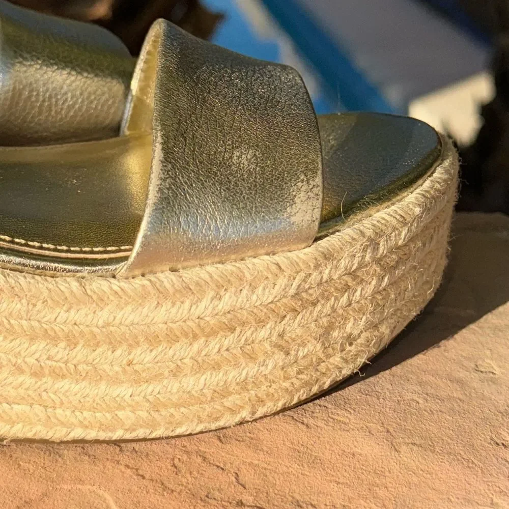 Marc Fisher Shoes Marc Fisher Jazlyn Studded Ankle Strap Espadrille Sandal sz 7
